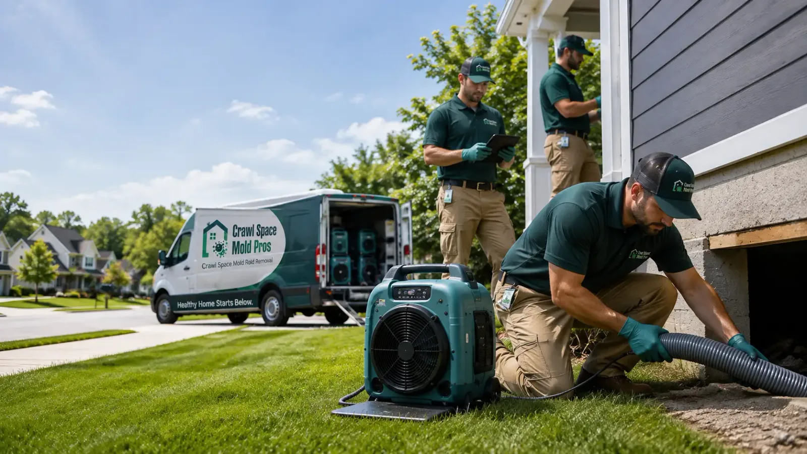 Crawl Space Mold Removal in Motley, MN
